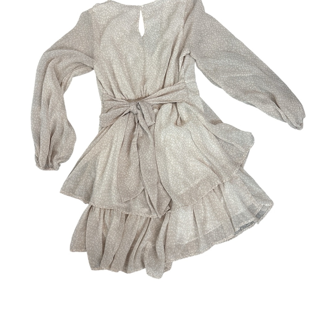 Japna Cream Patterned Dress - Picture 2 of 4